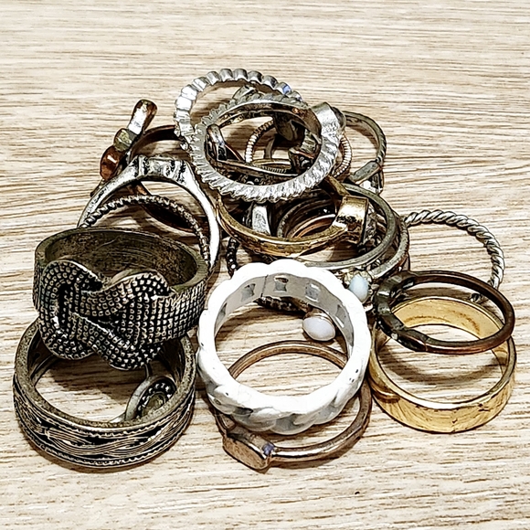Jewelry - Lot of 21 Fashion Jewelry Rings